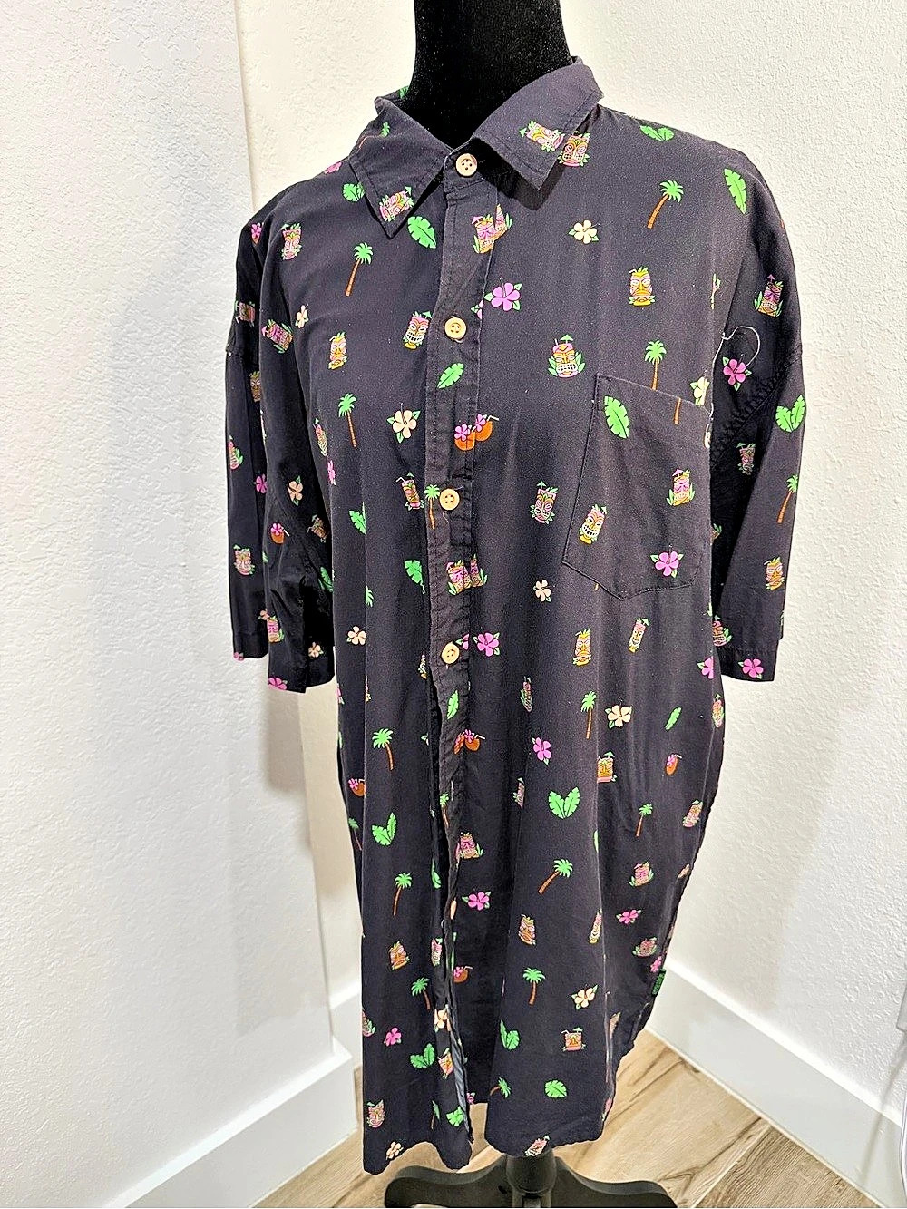 Tipsy Elves Tiki Man Button Down